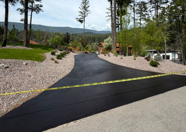 Concrete landscaping border & edging in Kalispel Montana Flathead Valley